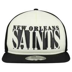 New Orleans Saints New Era Cutout A-Frame 9FIFTY Snapback Hat Cream/Black - NFL