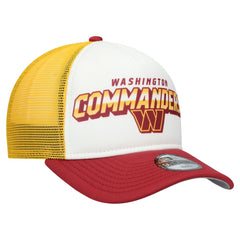 Washington Commanders New Era Youth Streak 9FORTY A-Frame Adjustable Hat White/Burgundy - NFL