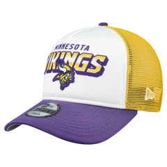 Minnesota Vikings New Era Youth Streak 9FORTY A-Frame Adjustable Hat White/Purple - NFL