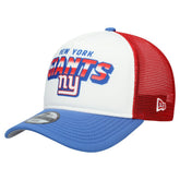 New York Giants New Era Youth Streak 9FORTY A-Frame Adjustable Hat White/Royal - NFL