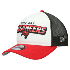 Tampa Bay Buccaneers New Era Youth Streak 9FORTY A-Frame Adjustable Hat White/Red - NFL