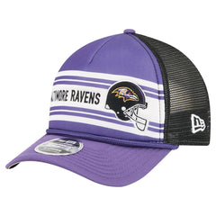 Baltimore Ravens New Era Linear A-Frame 9FORTY Adjustable Hat Purple - NFL