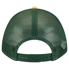 Green Bay Packers New Era Linear A-Frame 9FORTY Adjustable Hat Gold - NFL