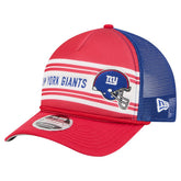 New York Giants New Era Linear A-Frame 9FORTY Adjustable Hat Red - NFL