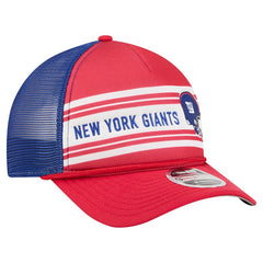 New York Giants New Era Linear A-Frame 9FORTY Adjustable Hat Red - NFL