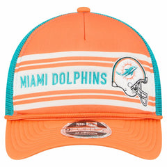 Miami Dolphins New Era Linear A-Frame 9FORTY Adjustable Hat Orange - NFL