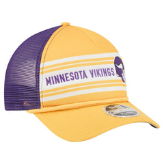 Minnesota Vikings New Era Linear A-Frame 9FORTY Adjustable Hat Gold - NFL