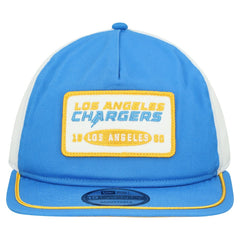 Los Angeles Chargers New Era Patch 19TWENTY Adjustable Hat Powder Blue/White - NFL