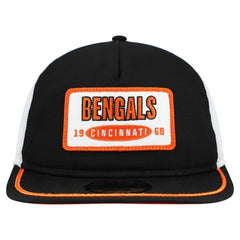 Cincinnati Bengals New Era Patch 19TWENTY Adjustable Hat Black/White - NFL