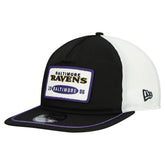 Baltimore Ravens New Era Patch 19TWENTY Adjustable Hat Black/White - NFL