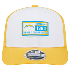 Los Angeles Chargers New Era Established Patch 9SEVENTY Adjustable Hat White/Gold - NFL