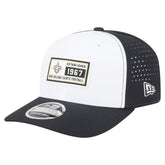 New Orleans Saints New Era Established Patch 9SEVENTY Adjustable Hat White/Black - NFL
