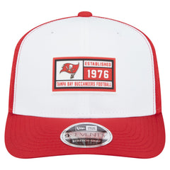 Tampa Bay Buccaneers New Era Established Patch 9SEVENTY Adjustable Hat White/Red - NFL