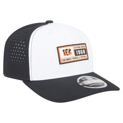 Cincinnati Bengals New Era Established Patch 9SEVENTY Adjustable Hat White/Black - NFL