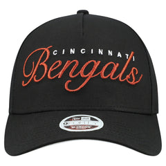 Cincinnati Bengals New Era Women's Metallic 9FORTY M-Crown A-Frame Adjustable Hat Black - NFL