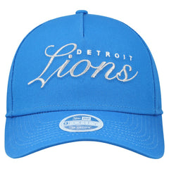 Detroit Lions New Era Women's Metallic 9FORTY M-Crown A-Frame Adjustable Hat Blue - NFL