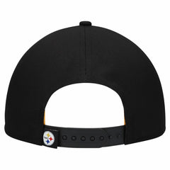 Pittsburgh Steelers New Era Women's Metallic 9FORTY M-Crown A-Frame Adjustable Hat Black - NFL