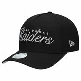 Las Vegas Raiders New Era Women's Metallic 9FORTY M-Crown A-Frame Adjustable Hat Black - NFL