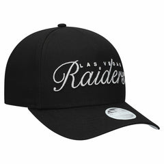 Las Vegas Raiders New Era Women's Metallic 9FORTY M-Crown A-Frame Adjustable Hat Black - NFL