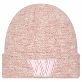 Washington Commanders New Era Women's Metallic Cuffed Knit Hat Pink - NFL