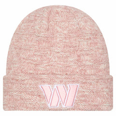 Washington Commanders New Era Women's Metallic Cuffed Knit Hat Pink - NFL