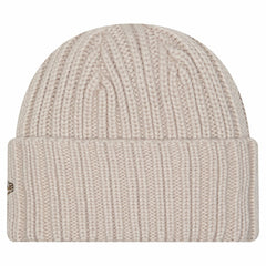 Cincinnati Bengals New Era Logo Applique Cuffed Knit Hat Light Beige - NFL