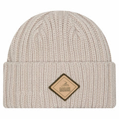 Cleveland Browns New Era Logo Applique Cuffed Knit Hat Light Beige - NFL