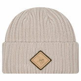 Minnesota Vikings New Era Logo Applique Cuffed Knit Hat Light Beige - NFL