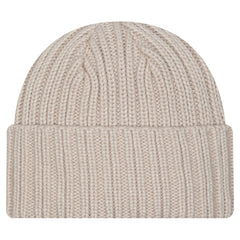 Green Bay Packers New Era Logo Applique Cuffed Knit Hat Light Beige - NFL