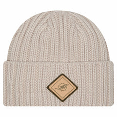 Miami Dolphins New Era Logo Applique Cuffed Knit Hat Light Beige - NFL