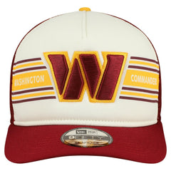 Washington Commanders New Era Banner A-Frame 9FIFTY Snapback Hat Cream/Burgundy - NFL