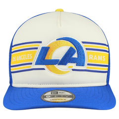 Los Angeles Rams New Era Banner A-Frame 9FIFTY Snapback Hat Cream/Royal - NFL