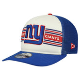 New York Giants New Era Banner A-Frame 9FIFTY Snapback Hat Cream/Royal - NFL