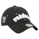 Las Vegas Raiders New Era Girls Youth Cheer 9TWENTY Adjustable Hat Black - NFL
