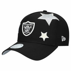 Las Vegas Raiders New Era Women's Stardom A-Frame 9FORTY Adjustable Hat Black - NFL