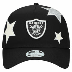 Las Vegas Raiders New Era Women's Stardom A-Frame 9FORTY Adjustable Hat Black - NFL
