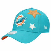 Miami Dolphins New Era Women's Stardom A-Frame 9FORTY Adjustable Hat Aqua - NFL
