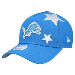 Detroit Lions New Era Women's Stardom A-Frame 9FORTY Adjustable Hat Blue - NFL