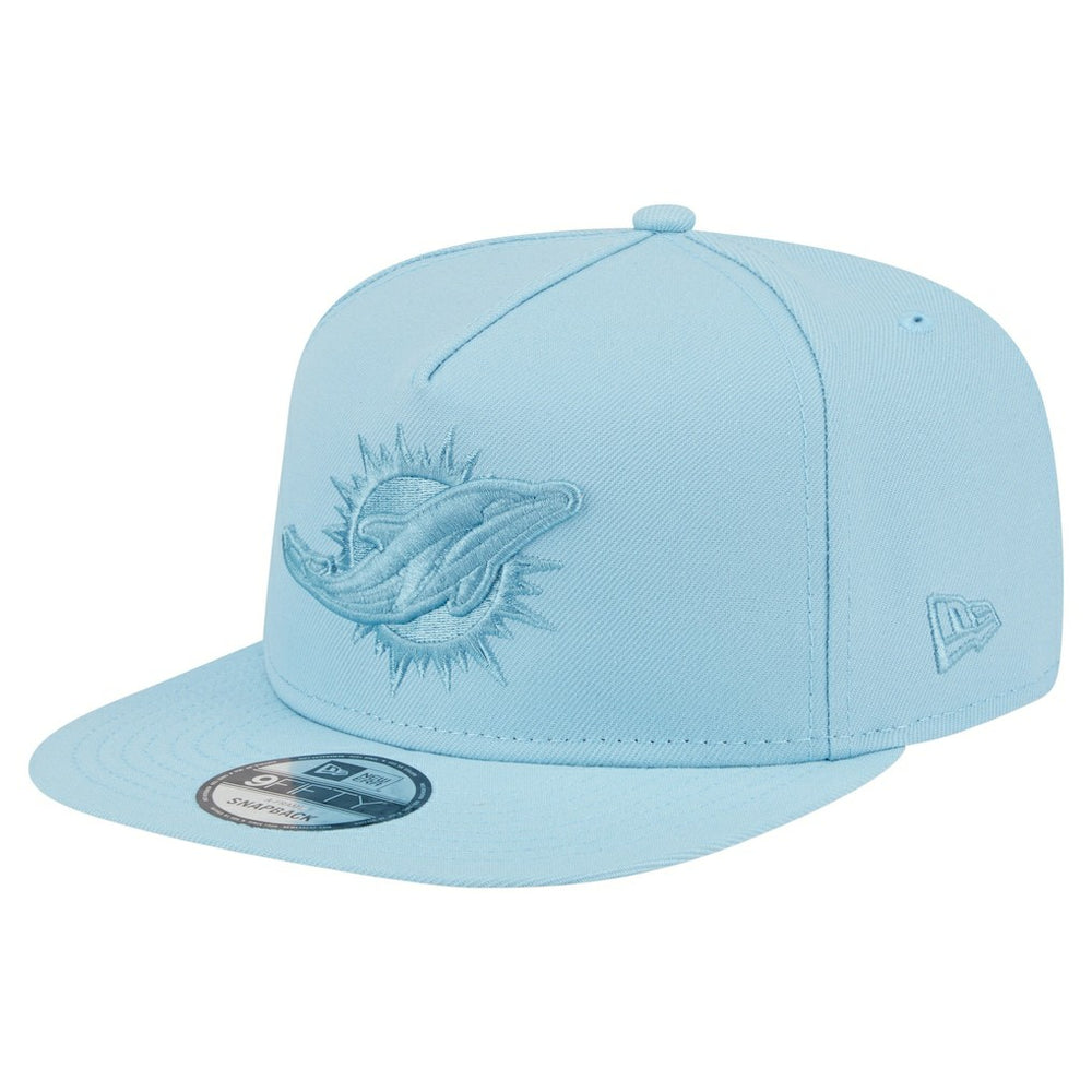 Miami Dolphins New Era Color Pack A-Frame 9FIFTY Snapback Hat Light Blue - NFL