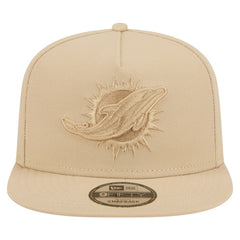 Miami Dolphins New Era Color Pack A-Frame 9FIFTY Snapback Hat Light Beige - NFL