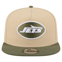 New York Jets New Era Color Pack A-Frame 9FIFTY Snapback Hat Khaki/Olive - NFL