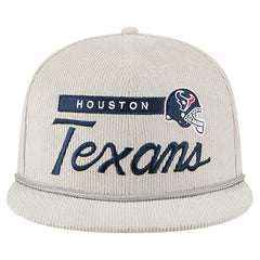 Houston Texans New Era Cord Rope Corduroy 9FIFTY Snapback Hat Gray - NFL