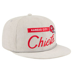 Kansas City Chiefs New Era Cord Rope Corduroy 9FIFTY Snapback Hat Gray - NFL
