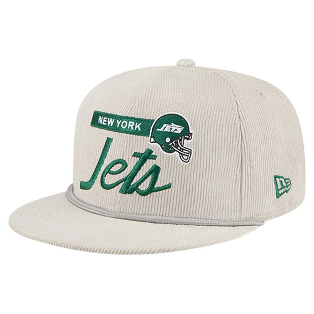 New York Jets New Era Cord Rope Corduroy 9FIFTY Snapback Hat Gray - NFL