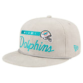 Miami Dolphins New Era Cord Rope Corduroy 9FIFTY Snapback Hat Gray - NFL