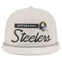 Pittsburgh Steelers New Era Cord Rope Corduroy 9FIFTY Snapback Hat Gray - NFL
