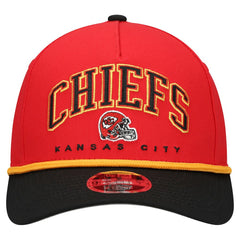 Kansas City Chiefs New Era Youth Arch COOLERA 9FORTY A-Frame Adjustable Hat Red/Black - NFL