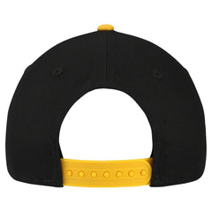 Pittsburgh Steelers New Era Youth Arch COOLERA 9FORTY A-Frame Adjustable Hat Black/Gold - NFL
