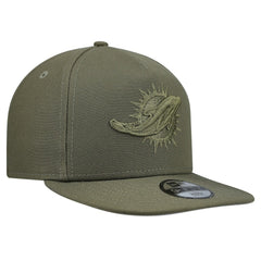 Miami Dolphins New Era Youth Color Pack A-Frame 9FIFTY Snapback Hat Olive - NFL
