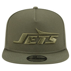 New York Jets New Era Youth Color Pack A-Frame 9FIFTY Snapback Hat Olive - NFL